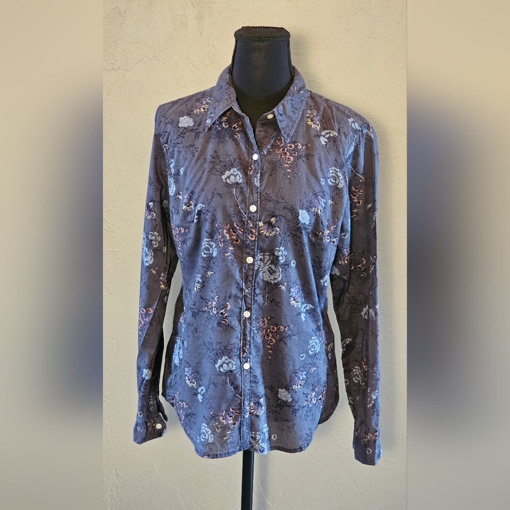 [AMERICAN EAGLE OUTFITTERS] Vintage Boho Button Down《10》Semi-Sheer Floral